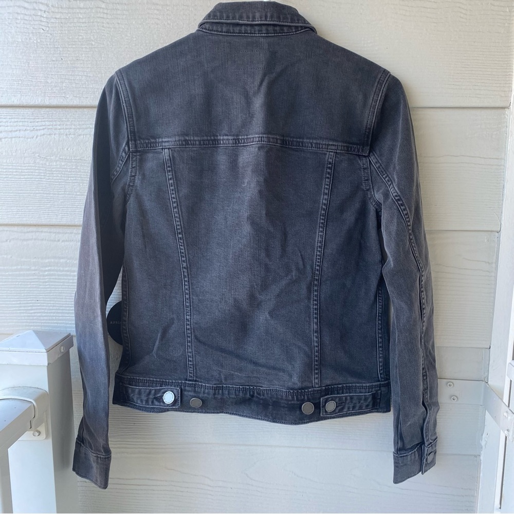 ARTICLES OF SOCIETY Washed Black Denim Taylor Jacket - Picture 7 of 10